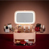 Makeup Organizer With Led Mirror