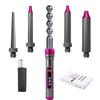 5 in 1 Hair Curling Iron Wand LCD Set